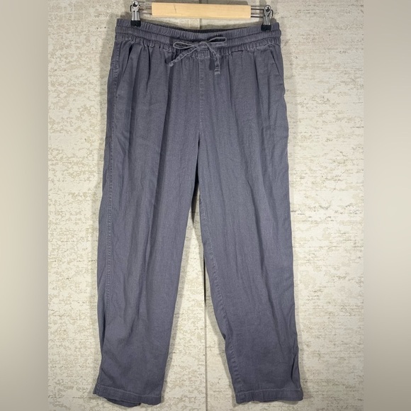 32 DEGREES COOL Linen Pull On Gray Pants Size Medium - Picture 1 of 9